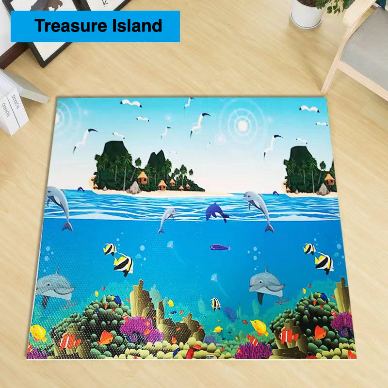 Treasure Island Beautiful Beaches Jigsaw Foam Yogga Mat