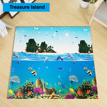 Treasure Island Beautiful Beaches Jigsaw Foam Yogga Mat